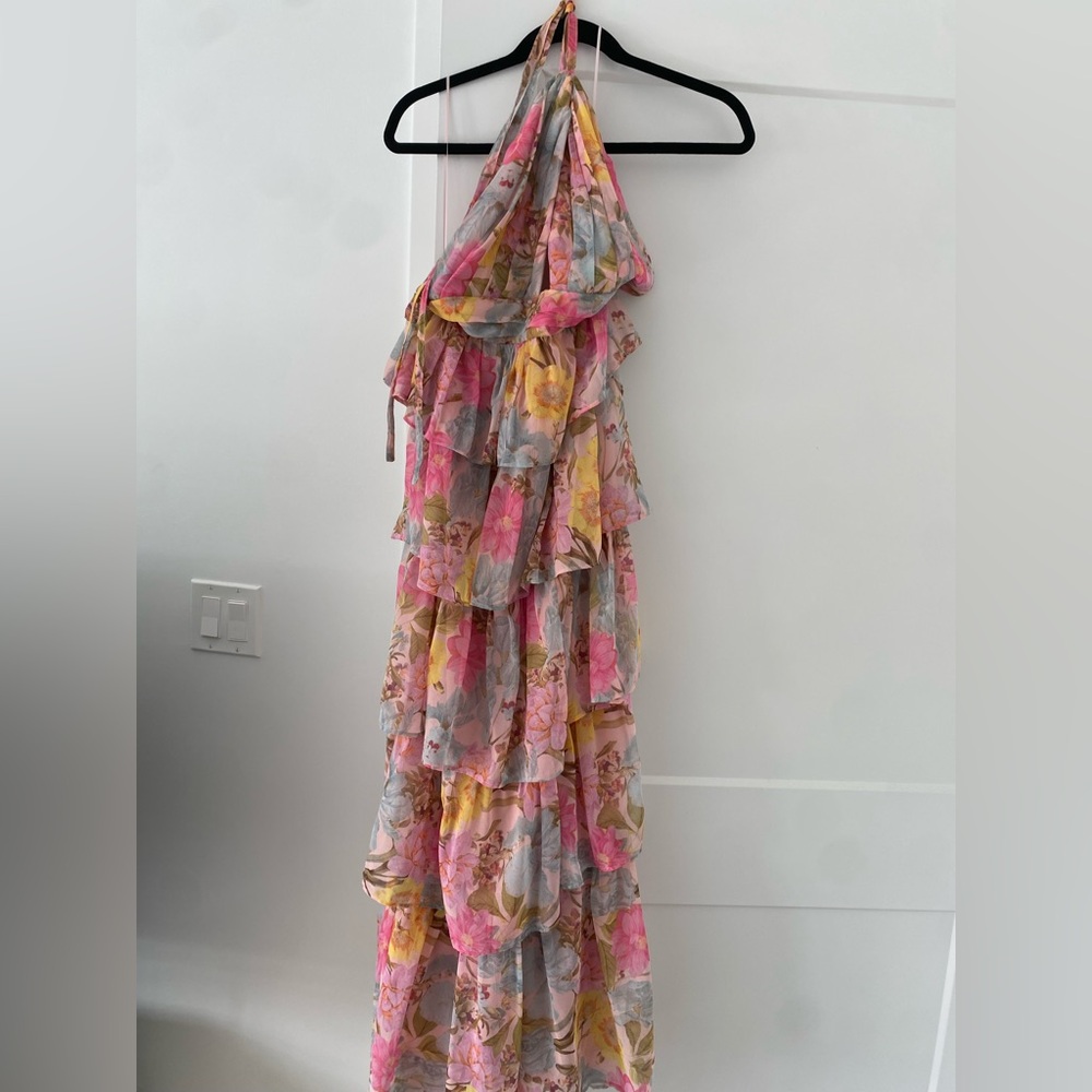 Olivaceous Floral Dress